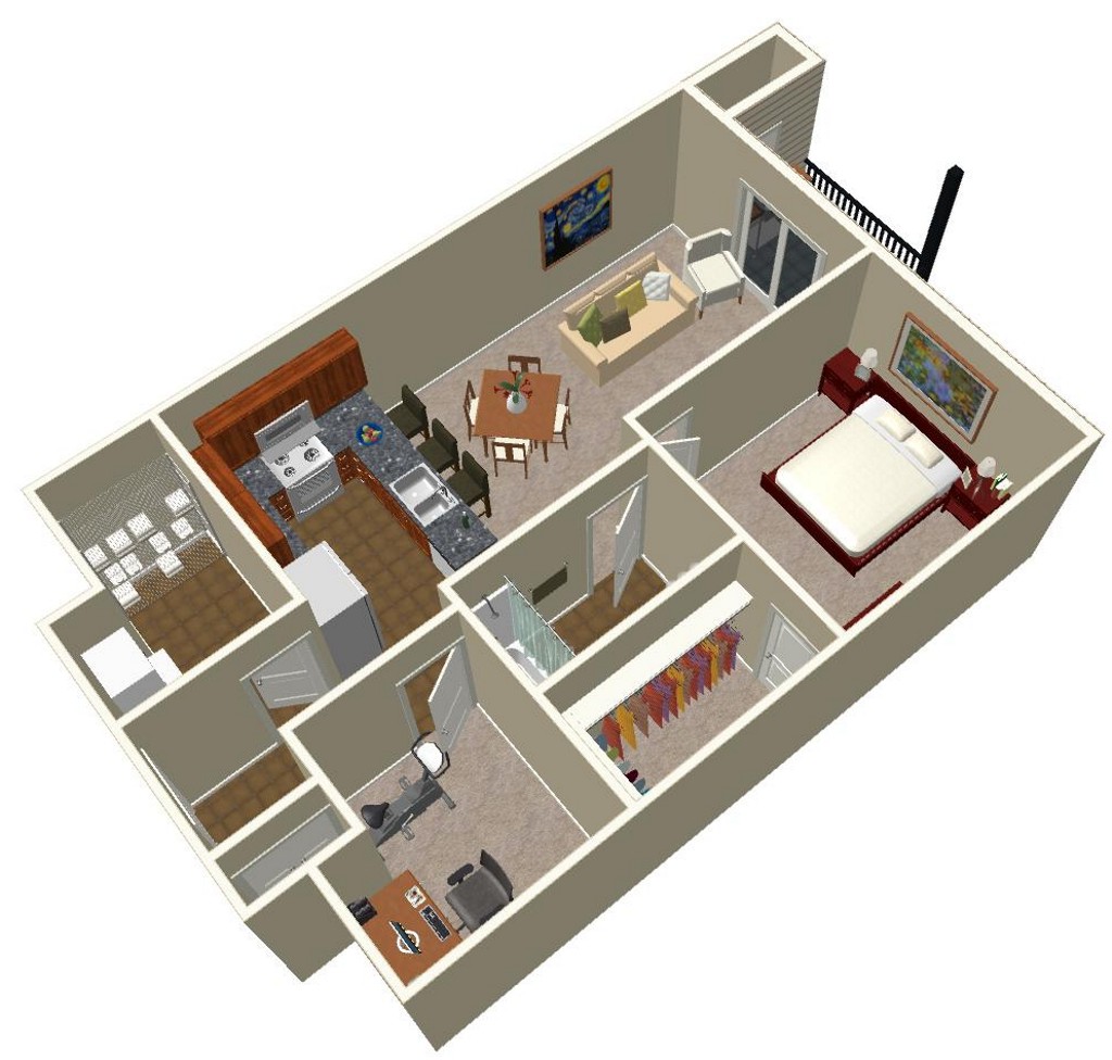 Plan B - Birds eye view - Angle 4