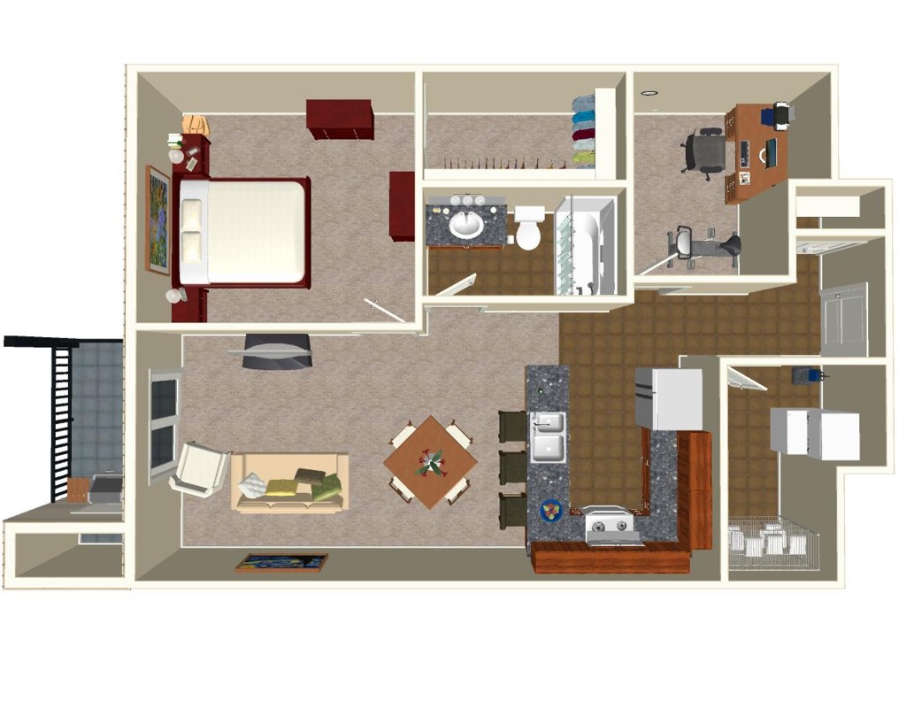 Plan B - Birds eye view - Overhead
