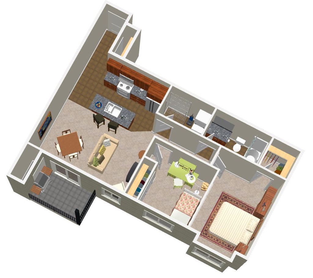 Plan C- Birdseye view - Angle 3