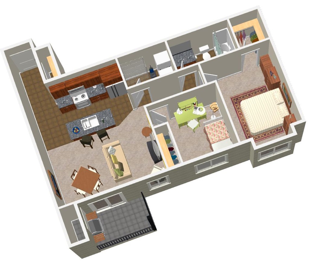 Plan C- Birdseye view - Angle 4