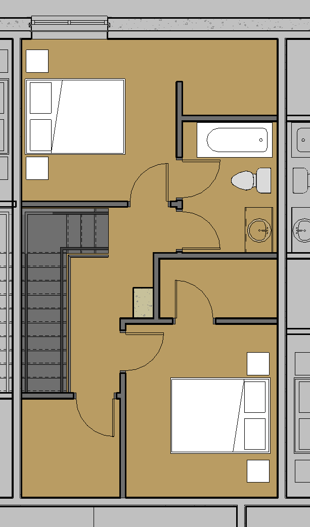 Plan B3 Upper Floor - plan