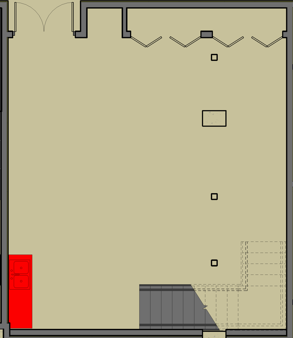 Common Room Main Floor - plan